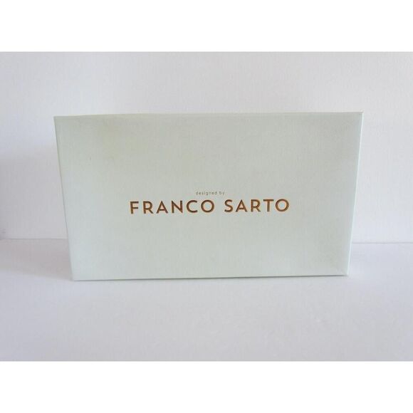 New Franco Sarto Sandals Leather Size 7 Upstart Strappy Gladiator Wedge Blue - Picture 15 of 15